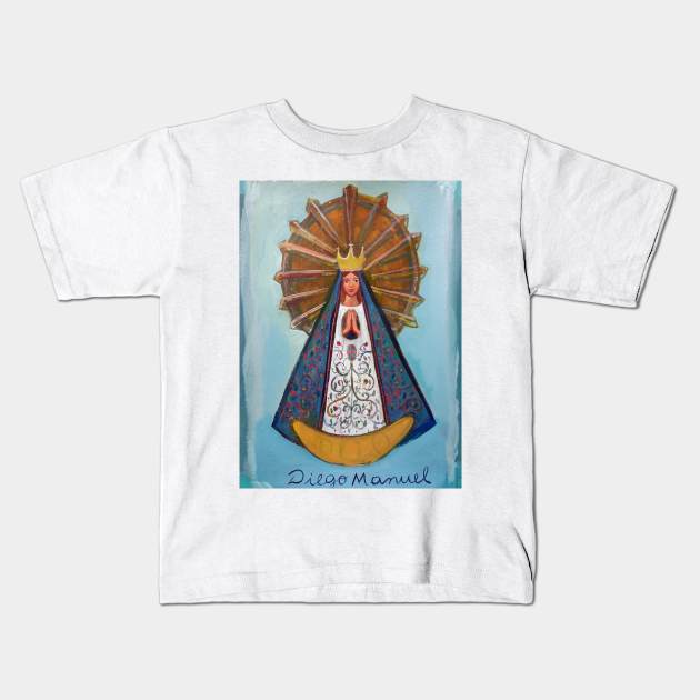 Virgin of Lujan 8 Kids T-Shirt by diegomanuel